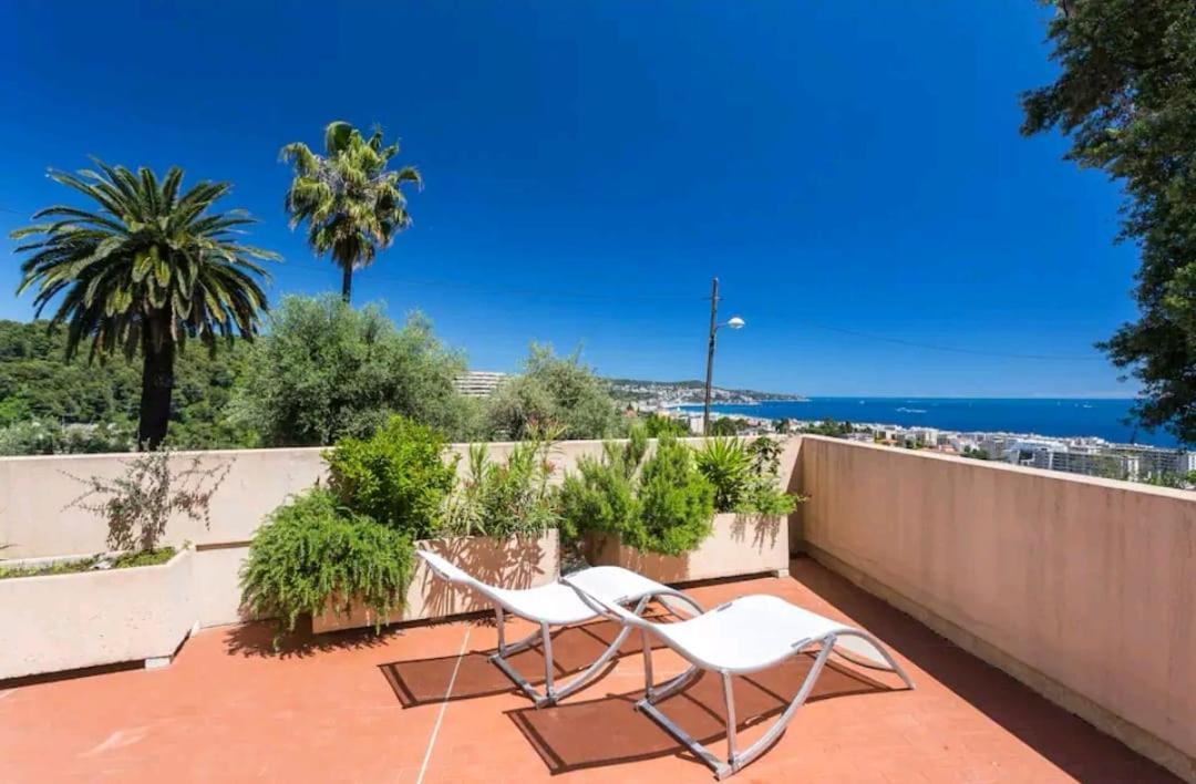 Relaxing Place With Wonderful View...Calme Avec Vue Magnifique Sur La Baie Des Anges, Mais En Campagne A 12 Minutes De La Promenade Des Anglais Nice Buitenkant foto